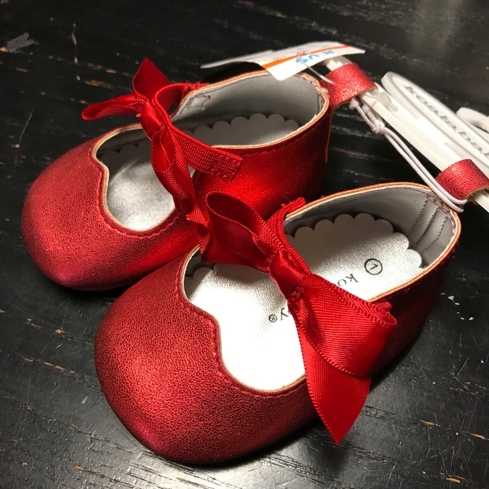 Koala Baby Red Bow Crib Shoes
